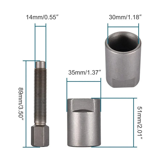 30mm Magneto Flywheel Puller For Kawasaki KLF300 & Suzuki LT/TM/TS Series - goofitmoto