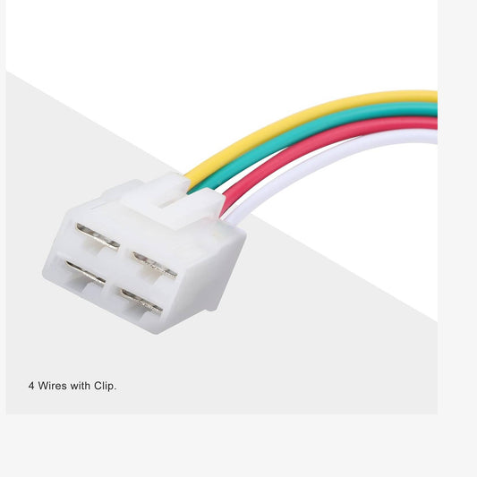 GOOFIT 4 Pin Connector Harness Adapter Cable with Clip for 4-pin Voltage Regulator