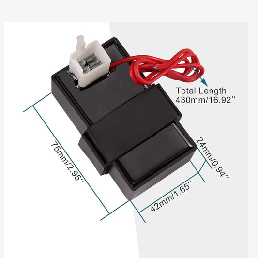 GOOFIT 4 Pin DC CDI Replacement for 50cc 70cc 90cc 110cc 125cc ATV 4 Wheel Quad Scooter Dirt Bike GO Cart
