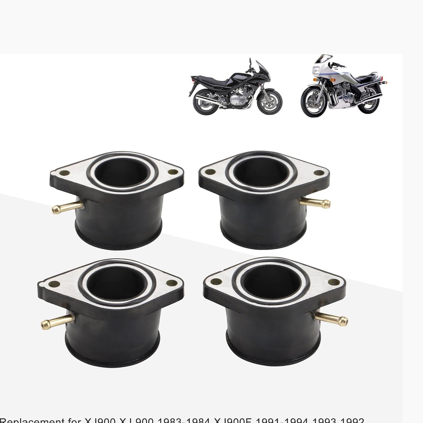 GOOFIT 4Pcs Motor Carburetor Intake Manifold Boot Replacement for XJ900 XJ 900 1983-1984 XJ900F 1991-1994 1993 1992