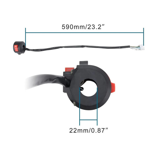 Left Handlebar Switch Assembly for 50cc-150cc ATV, Quad & Scooter | 9-Pin 2-Plug - goofitmoto
