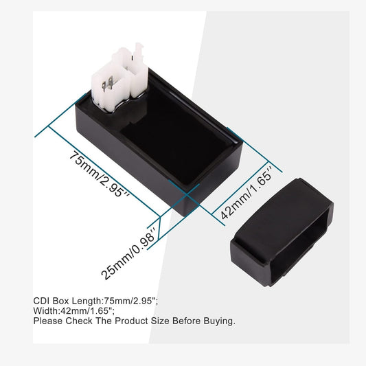 GOOFIT 6 Pin DC CDI ECU REV Box for CG150cc 200cc 250cc Vertical Engine ATV Go Kart