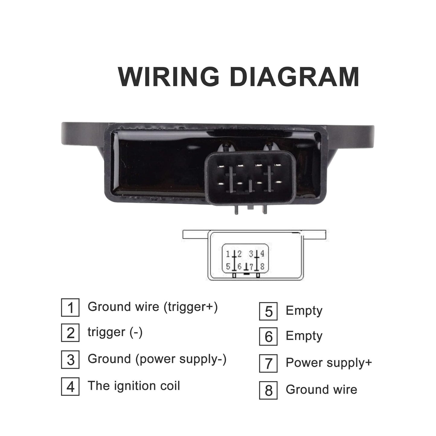 GOOFIT 8 Pins CDI Box Ignition Replacement for 250cc 260cc 300cc Roketa Xingyue Scooter ATV