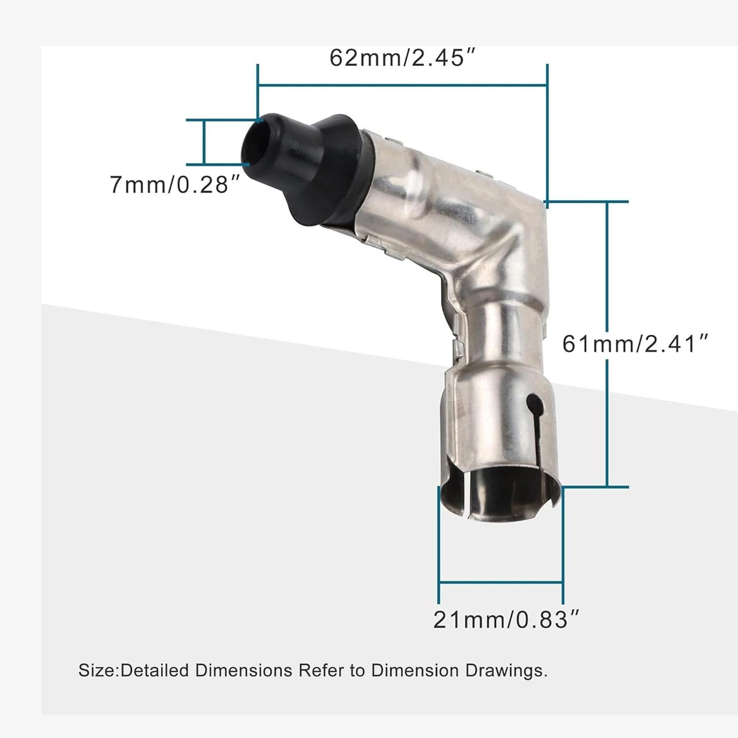 GOOFIT 90 Degree Metal Spark Plug Cap with Shield Replacement for 10mm Thread Spark Plugs GY6 50cc-150cc ATV Go Kart Dirt Bike Pit Bike Off Road 4 Wheeler and Scooters
