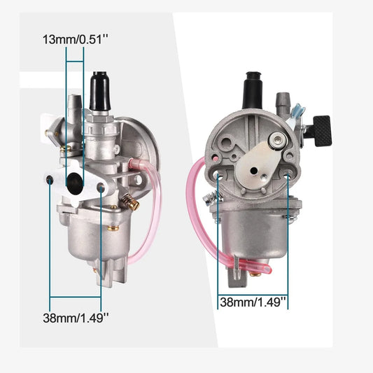 Carburetor 13mm with Air Filter Kit for 2-Stroke 47cc 49cc Mini Pocket Bike ATV Quad - goofitmoto