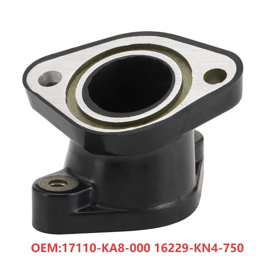 GOOFIT Carburetor Intake Manifold Boot Gasket Pipe Replacement for CRF100 CRF100F 2004-2009 2011-2013 XL100 XL100S 1981-1985 XR100 1981-1984 XR100R 1985-2003 OEM:17110-KA8-000 16229-KN4-750