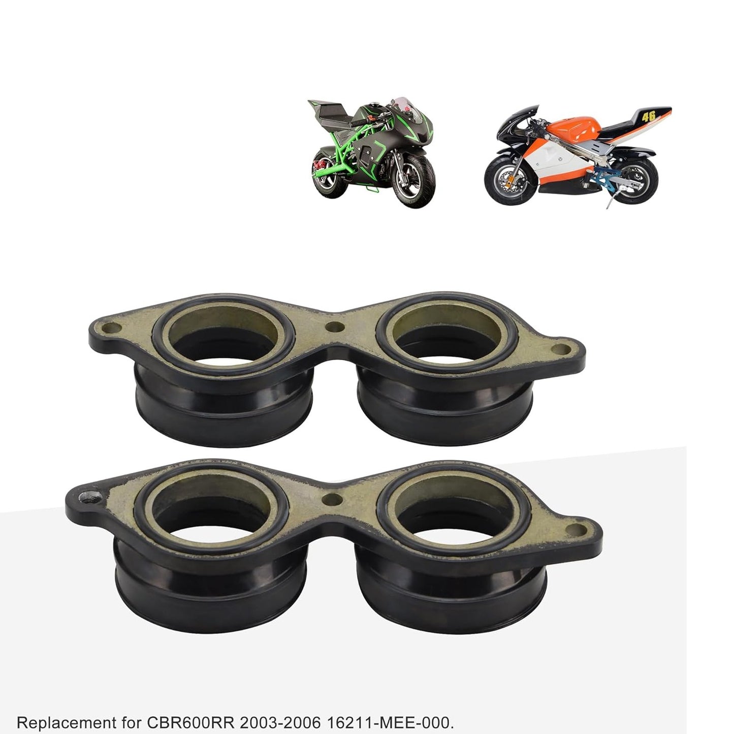 GOOFIT Carburetor Intake Manifold Boot Replacement for CBR600RR 2003-2006 16211-MEE-000