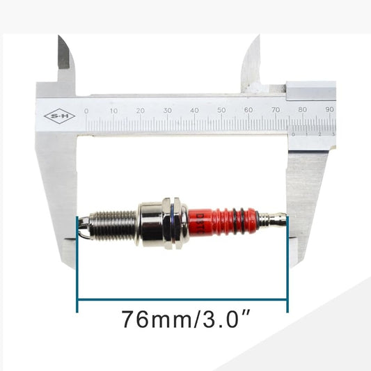 GOOFIT D8TC 3 Electrode Spark Plug for CG 125cc 150cc 200cc 250cc CF250 4 Stroke Gasoline Engine ATV Motorcycle Scooter