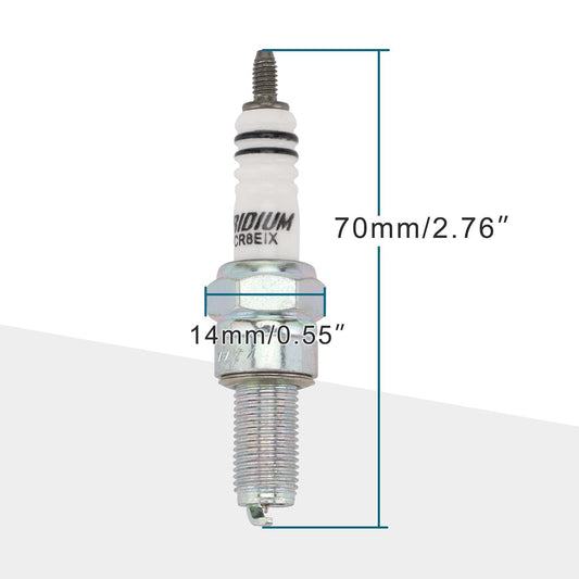 GOOFIT Engines Components Ignition Tools Devices Spark Plug CR8EIX Replacement for Fly Piaggio 2004-2012 999-06910-X9-023 999-06910-X9-024 OEM
