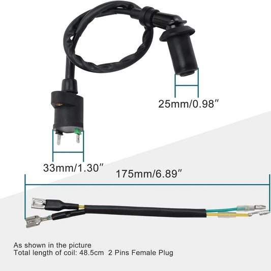 Ignition Coil Female Plug for GY6 50cc–150cc ATV Dirt Bike Go Kart - goofitmoto
