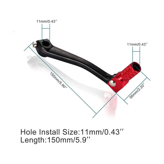 Aluminum Foldable Gear Shift Lever for 50cc-250cc Dirt Pit Bike, CRF50 XR50 Monkey Bike - goofitmoto
