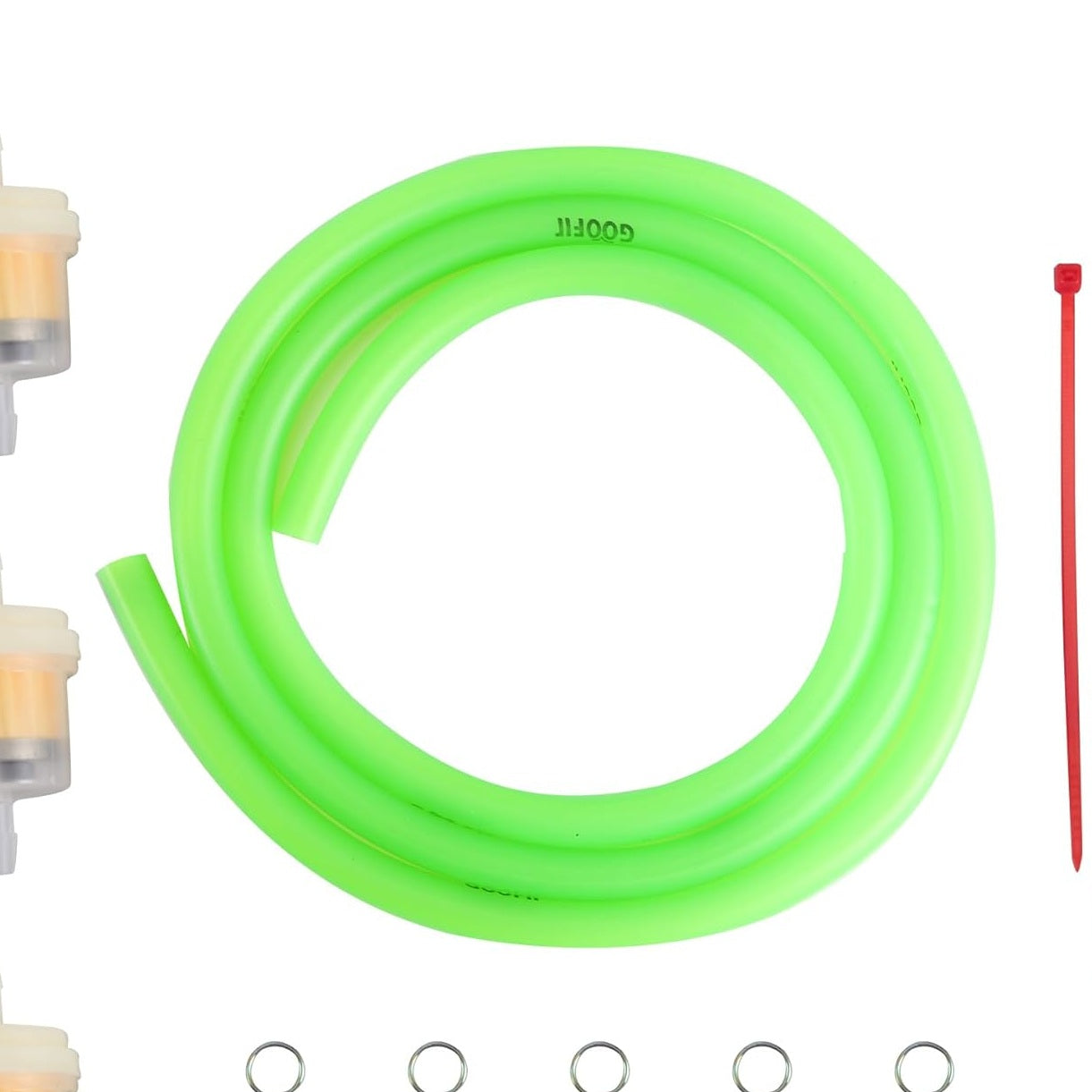 GOOFIT Fuel Filter Line Spring Clips Clamps Tube Hose Inner Diameter Motorcycle Oil Gasoline Replacement for Dirt ATV Moped Scooters Pack Pocket bike Blue