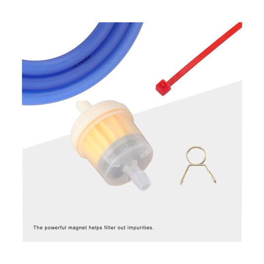 GOOFIT Fuel Filter Line Spring Clips Clamps Tube Hose Inner Diameter Motorcycle Oil Gasoline Replacement for Dirt ATV Moped Scooters Pack Pocket bike Blue