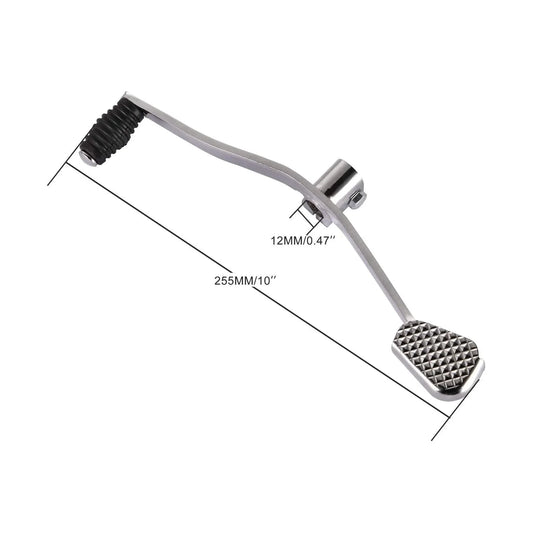 255mm Extended Stainless Steel Gear Shift Lever (12mm Hole) for 50cc-125cc ATV & Dirt Bike - goofitmoto