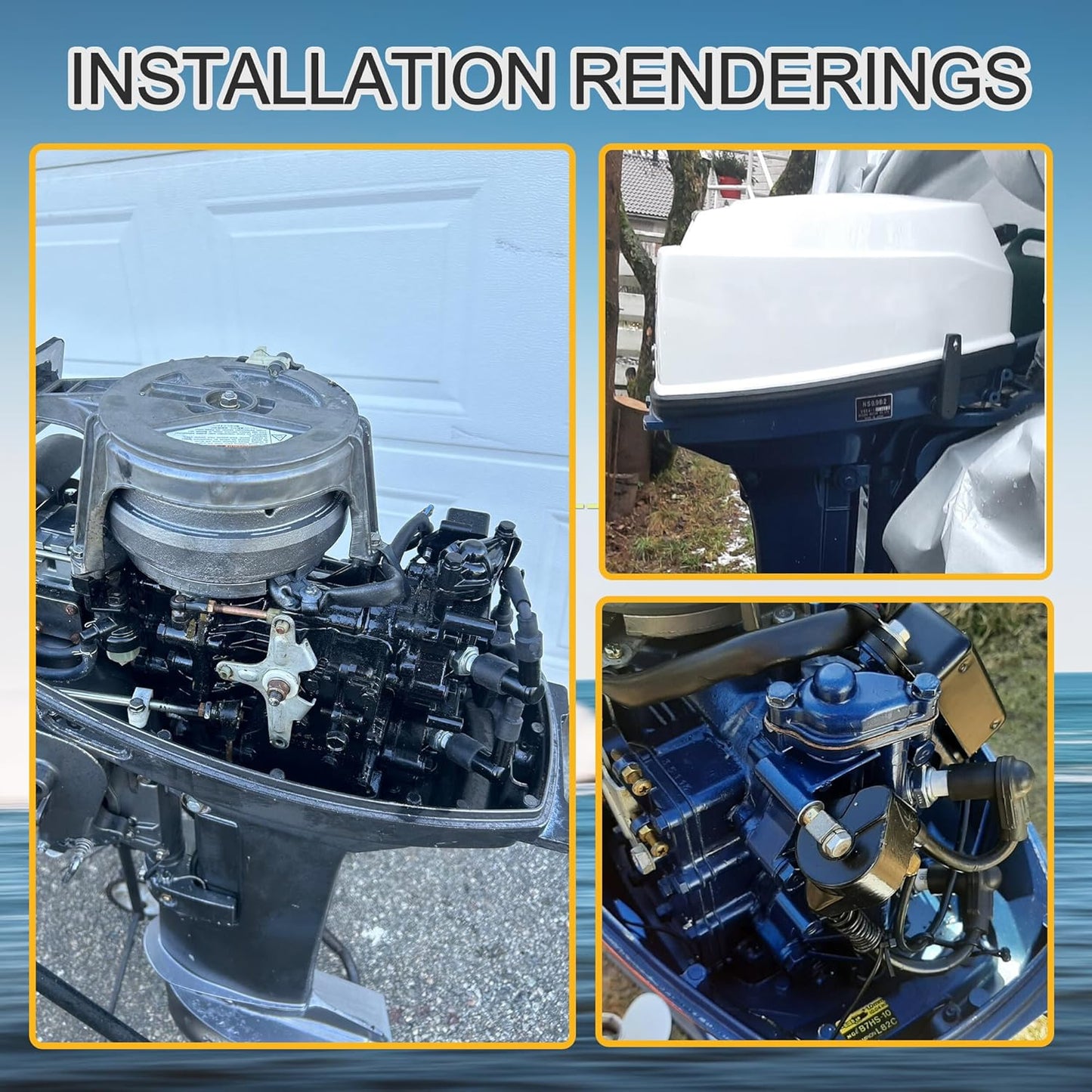 GOOFIT Ignition Coil Assy Replacement for Tohatsu Nissan 9.9 15 18 25 30 40HP 9.9HP 15HP 18HP 25HP 30HP 40HP Engine OEM 8M0047311 3G2-06050-0 1993-2016