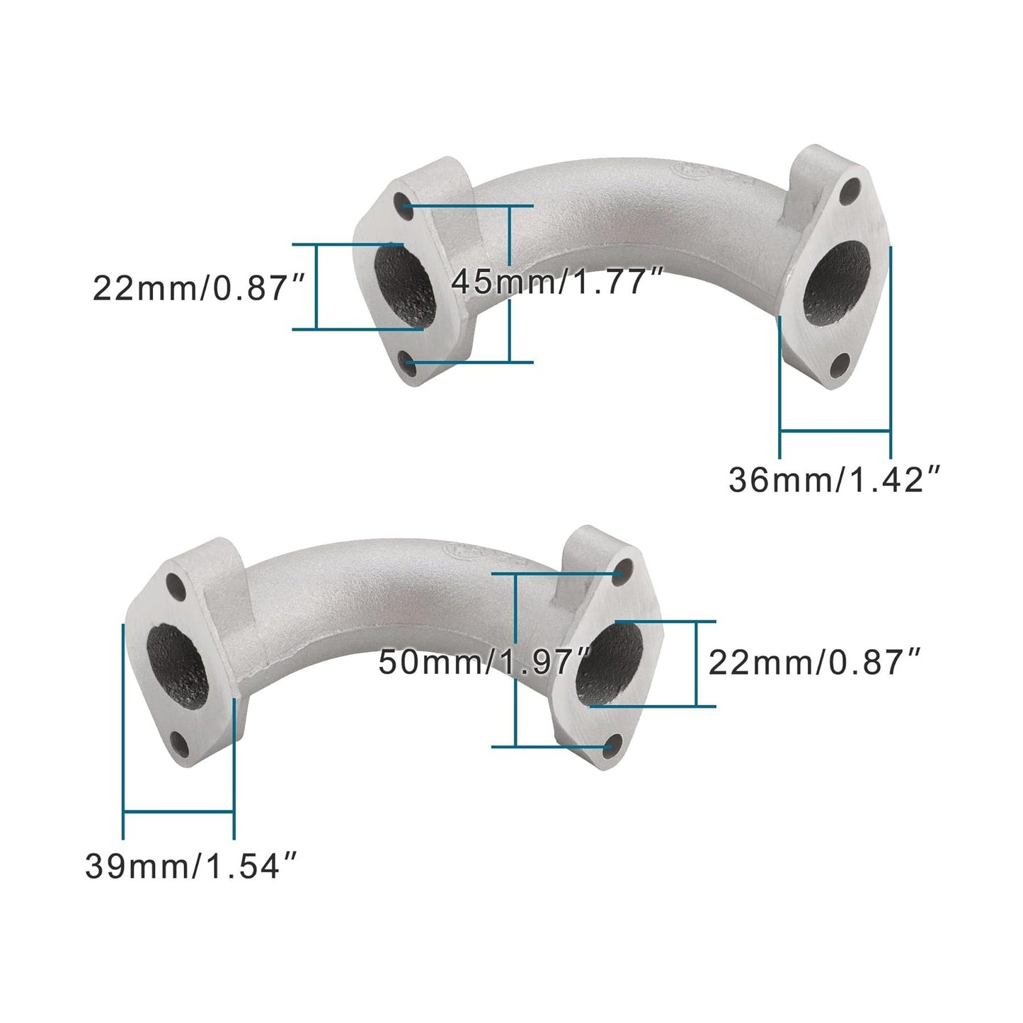 GOOFIT Intake Manifold Pipe Replacement for 50cc 70cc 90cc 110cc Taotao ATV Dirt Bike Go Kart