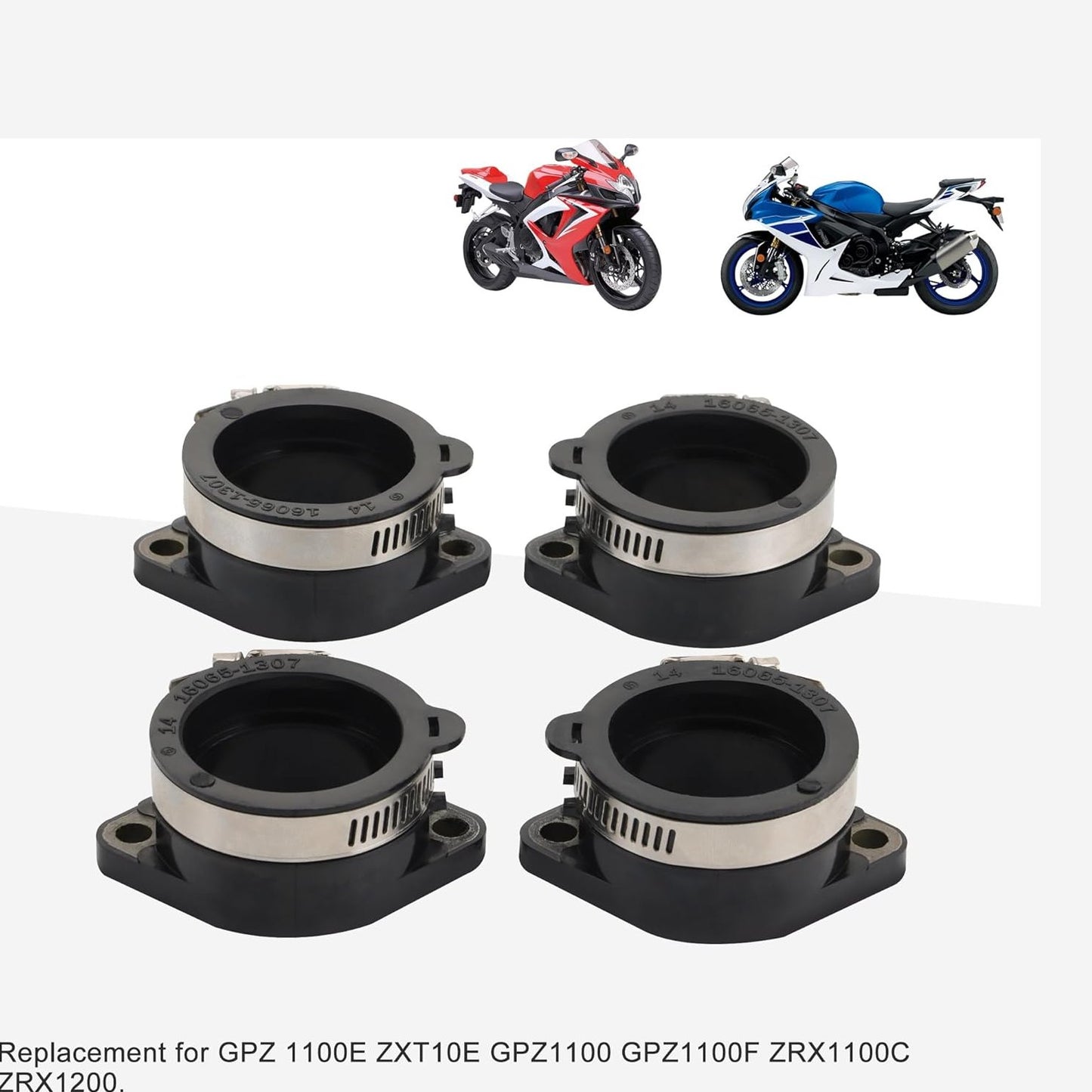GOOFIT Intake Manifold Pipe Replacement for GPZ 1100E ZXT10E GPZ1100 GPZ1100F ZRX1100C ZRX1200