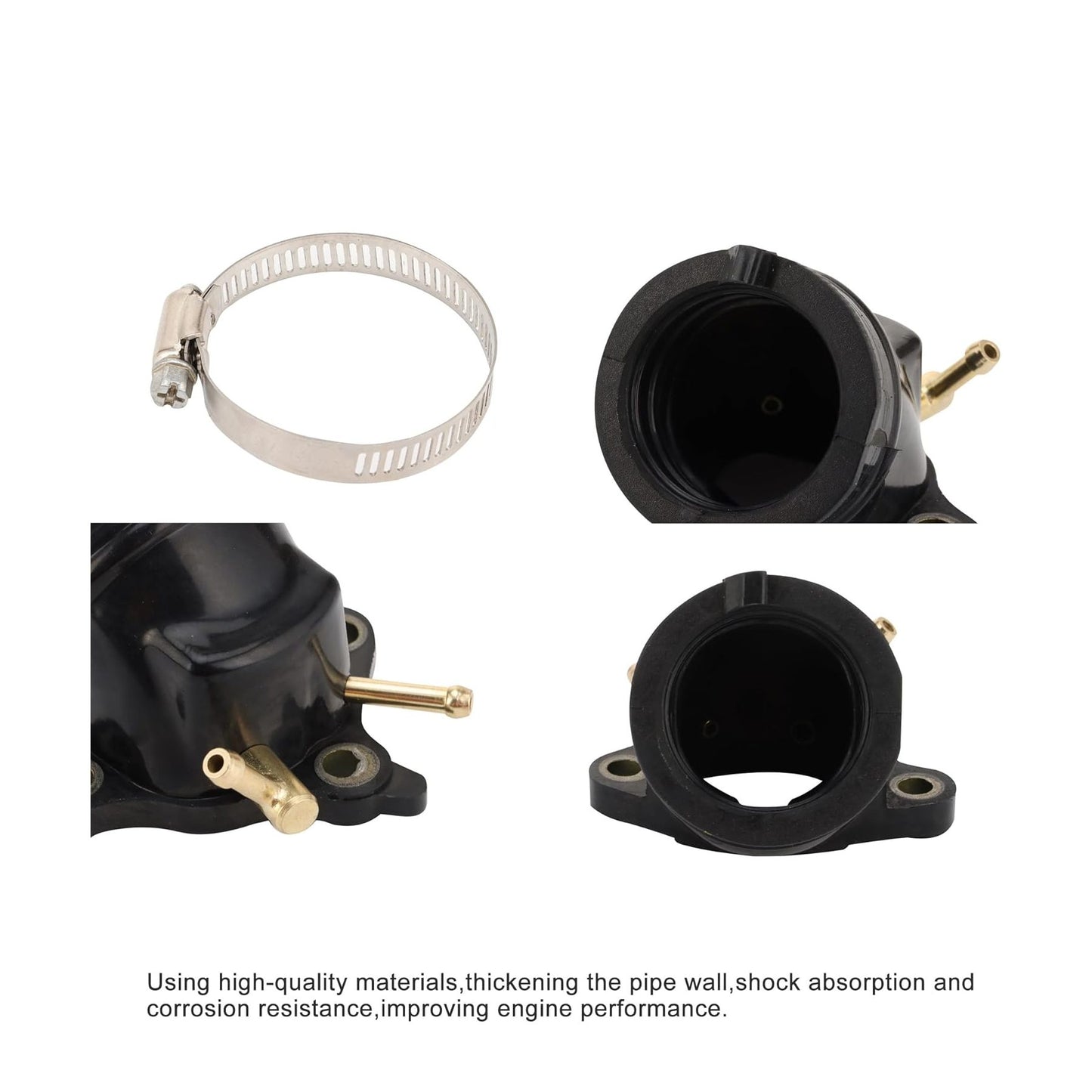 GOOFIT Intake Manifold Pipe Replacement for Vespa GT GTL GTS GTV 125cc-200cc Piaggio Beverly X8 X9 XE