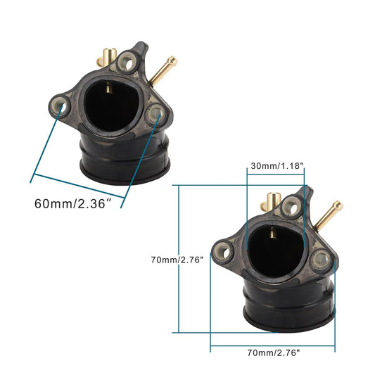 GOOFIT Intake Manifold Pipe Replacement for Vespa GT GTL GTS GTV 125cc-200cc Piaggio Beverly X8 X9 XE