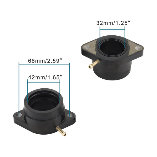 GOOFIT Intake Manifold Pipe Replacement for XS400 1977-1982 2A2-13586-00 2A2-13596-00