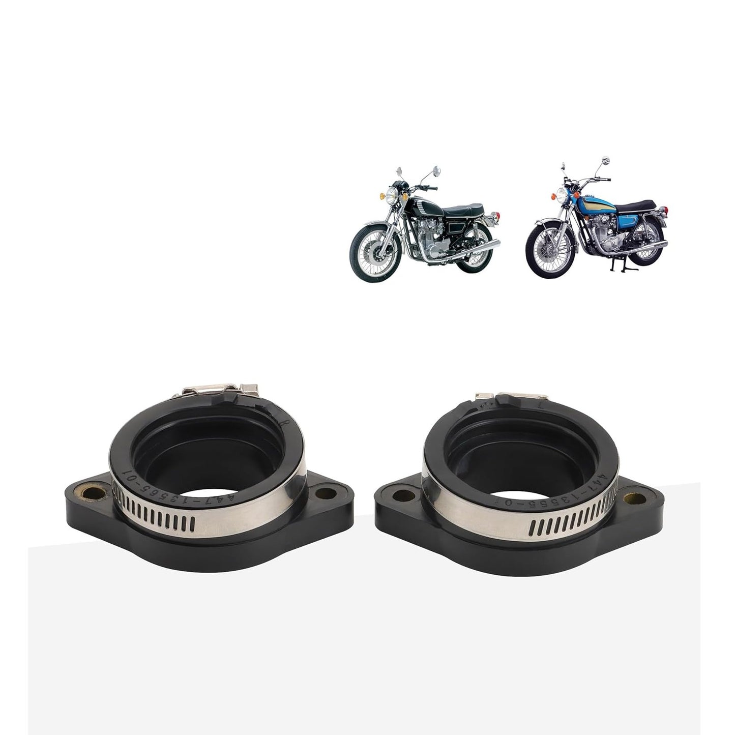 GOOFIT Intake Manifold Pipe Replacement for XS650 1975-1977 TX650 1973-1975 447-13555-01 447-13565-01