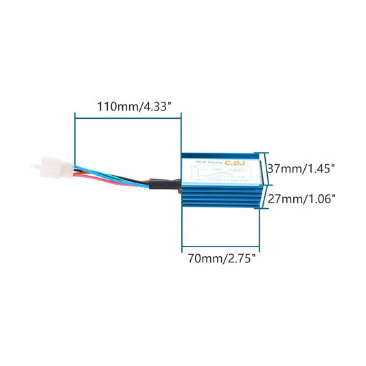 Racing CDI 5-Pin AC for 50cc-125cc Horizontal Engine Chinese ATV & Dirt Bike - goofitmoto