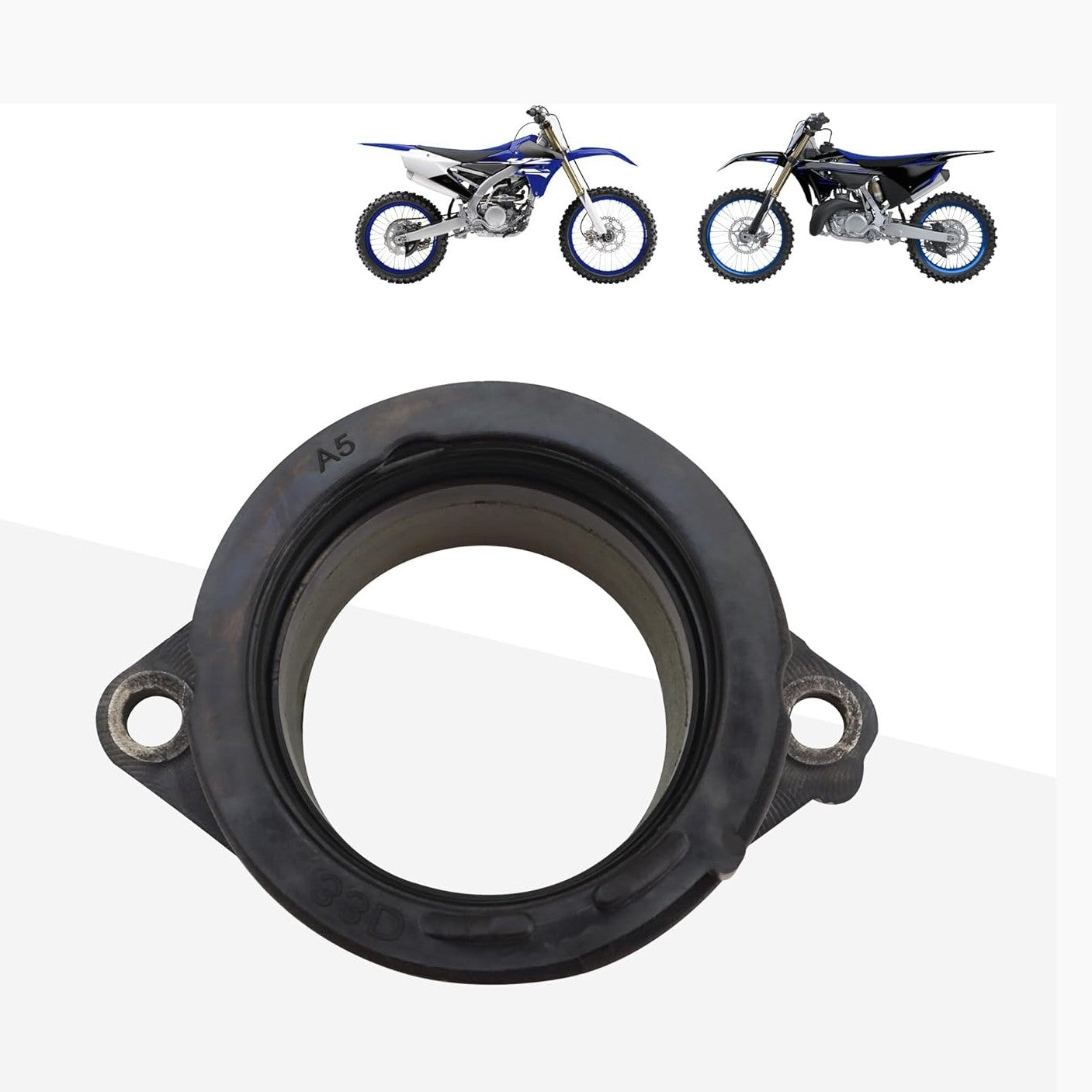 GOOFIT Motorcycle Carburetor Intake Manifold Rubber Interface Rubber Joint Replacement for WR450F YZ450F YZ450F 33D-13597-00 33D-13597-10