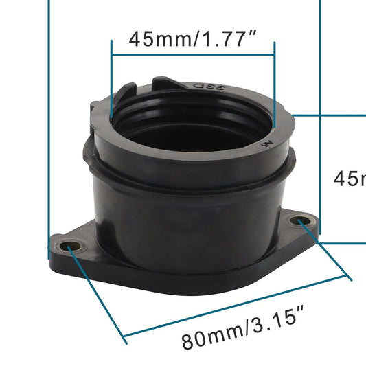 GOOFIT Motorcycle Carburetor Intake Manifold Rubber Interface Rubber Joint Replacement for WR450F YZ450F YZ450F 33D-13597-00 33D-13597-10