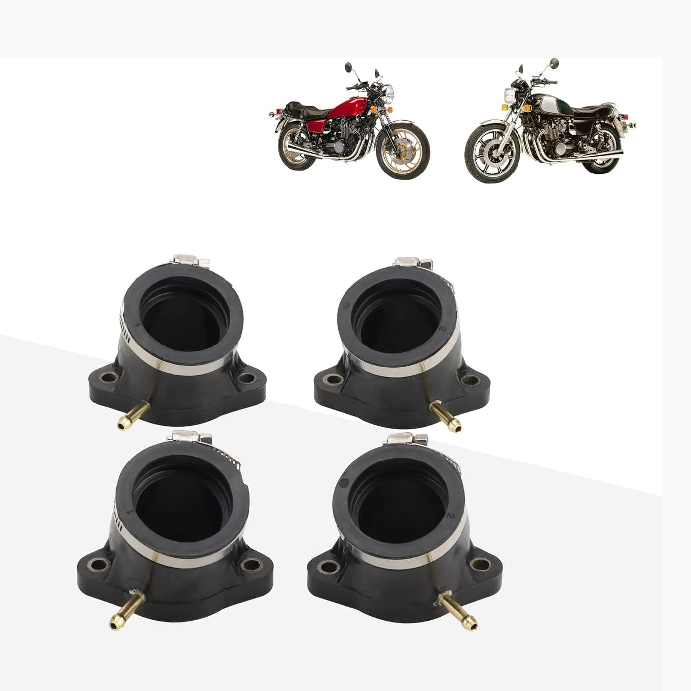 GOOFIT Motorcycle Intake Interface Pipe Joint Manifold Replacement for XJ1100 XS1100 XS1100L XS1100S OEM:2H7-13586-00