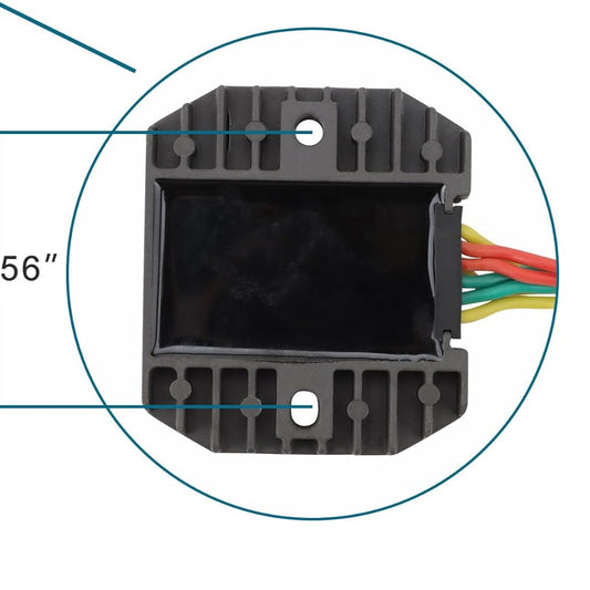 GOOFIT Regulator Rectifier Replacement for ZX600 ZX636 ZX-6R ZX6R ZX6RR 2005 2006 ATV Dirt Bike Go Kart