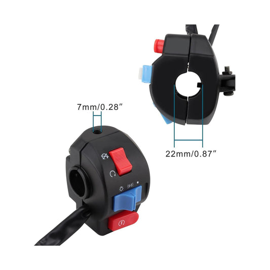 GOOFIT Right Start Switch Assembly Replacement for 50cc 70cc 90cc 110cc 125cc 150cc Scooter Motorcycle