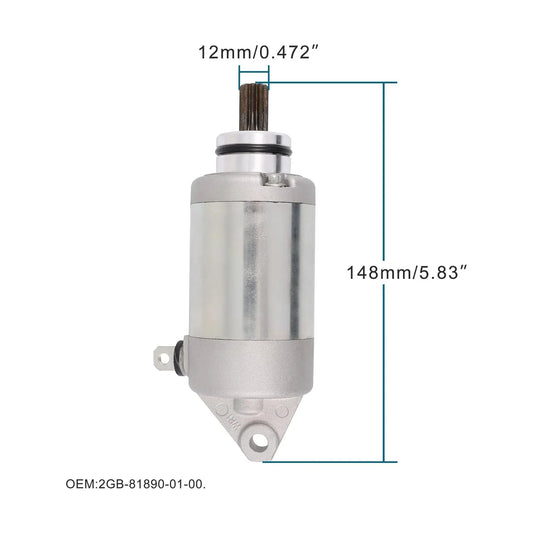 Starter Motor for Yamaha WR250F (2015–2018) & YZ250FX (2015–2019) | 2GB-81890-00 - goofitmoto