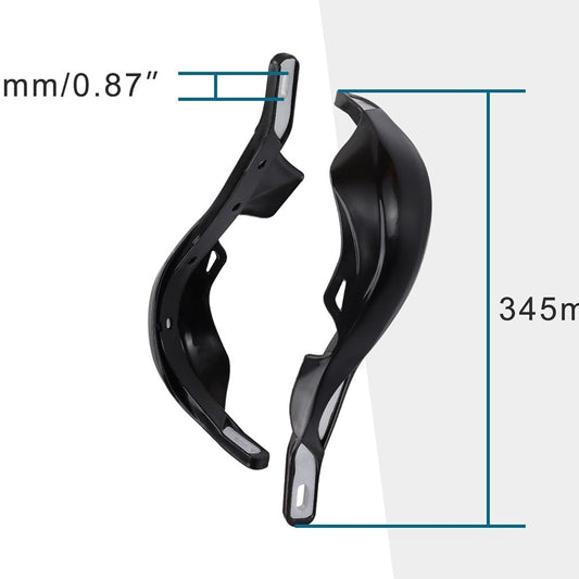 GOOFIT 1" Aluminium Alloy Handlebar Hand Brush Guards Protector Handguards Kit Replacement forMotocross Motorcycle Off-Road Pit Dirt Bike ATV Black