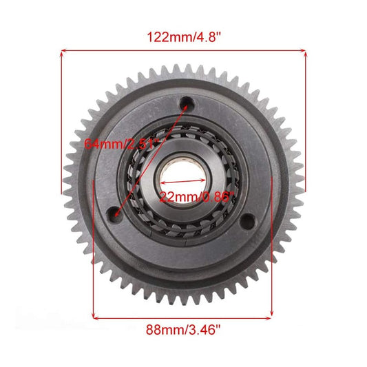 GOOFIT Starter Clutch Replacement for Helix CN250 Elite CH250 250cc Water-Cooled Roketa BMS 250