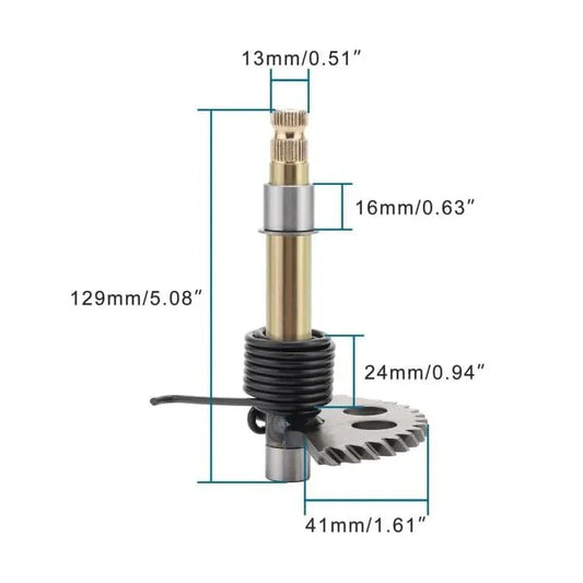Kick Start Gear Shaft Assembly for GY6 125cc 150cc Scooters & ATVs - goofitmoto