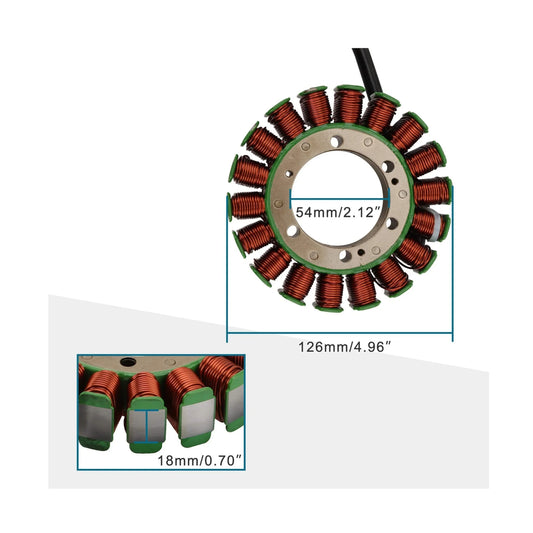 Magneto Stator Coil for Arctic Cat Wildcat 1000 GT X 4 4X (2012-2019) | 0802-064 0802-072 - goofitmoto