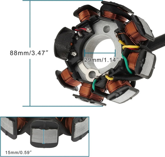 Magneto Stator Coil for CG CB 150cc-250cc Pit Bike & ATV | 88mm - goofitmoto