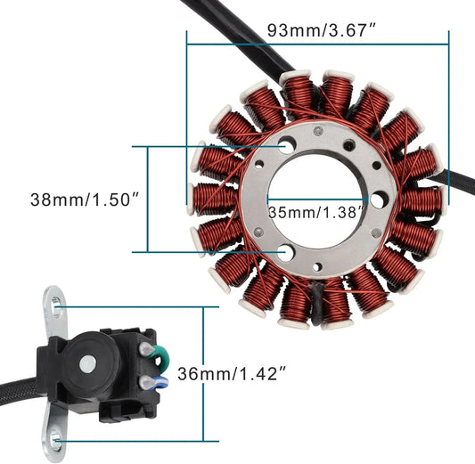 Magneto Stator Coil for Honda CBF250 CBX250 (2004-2010) | 31120-KPF-911 - goofitmoto