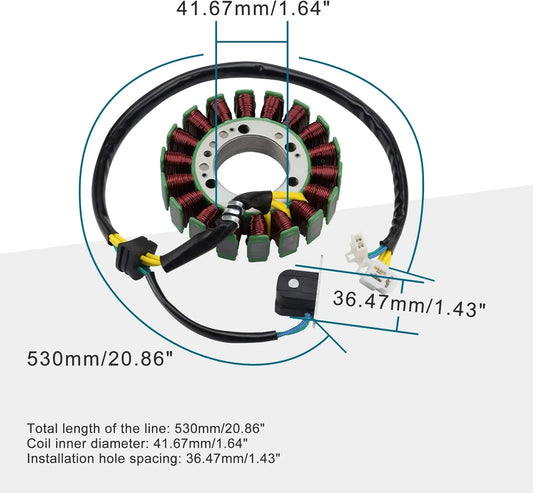 Magneto Stator Coil for Honda CN250 Helix & CH250 Elite (1985-2007) - goofitmoto