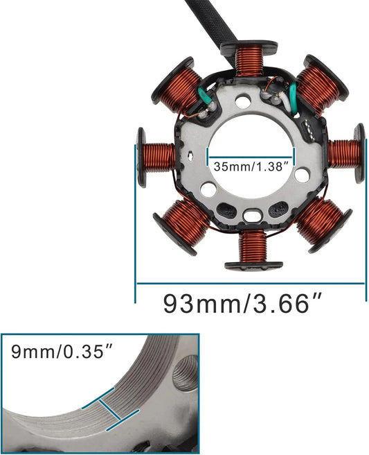Magneto Stator Coil for Honda CRF150F (2006-2017) | OEM 31120-KPT-A01 - goofitmoto