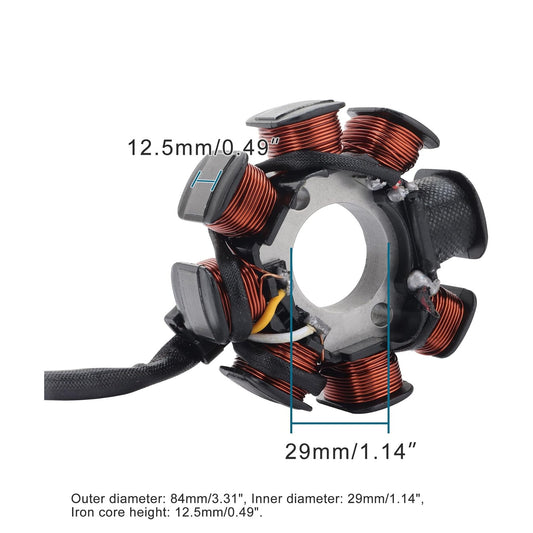 Magneto Stator Coil for Husqvarna TE TC SMR TXC 250 450 2005-2010 | 8-Pole 84mm