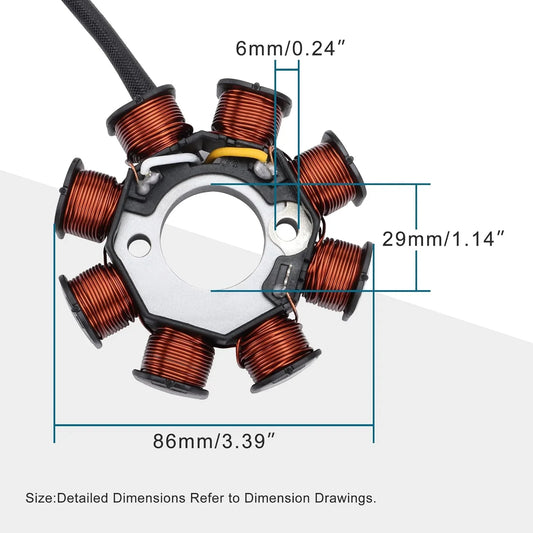 Magneto Stator Coil for Kawasaki KFX50 (2007-2017) | 21003-Y003 - goofitmoto