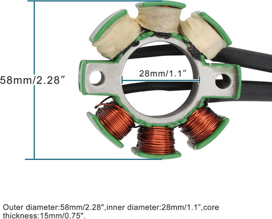 Magneto Stator Coil for Kawasaki KX250F | 21003-0048 21003-0015 - goofitmoto