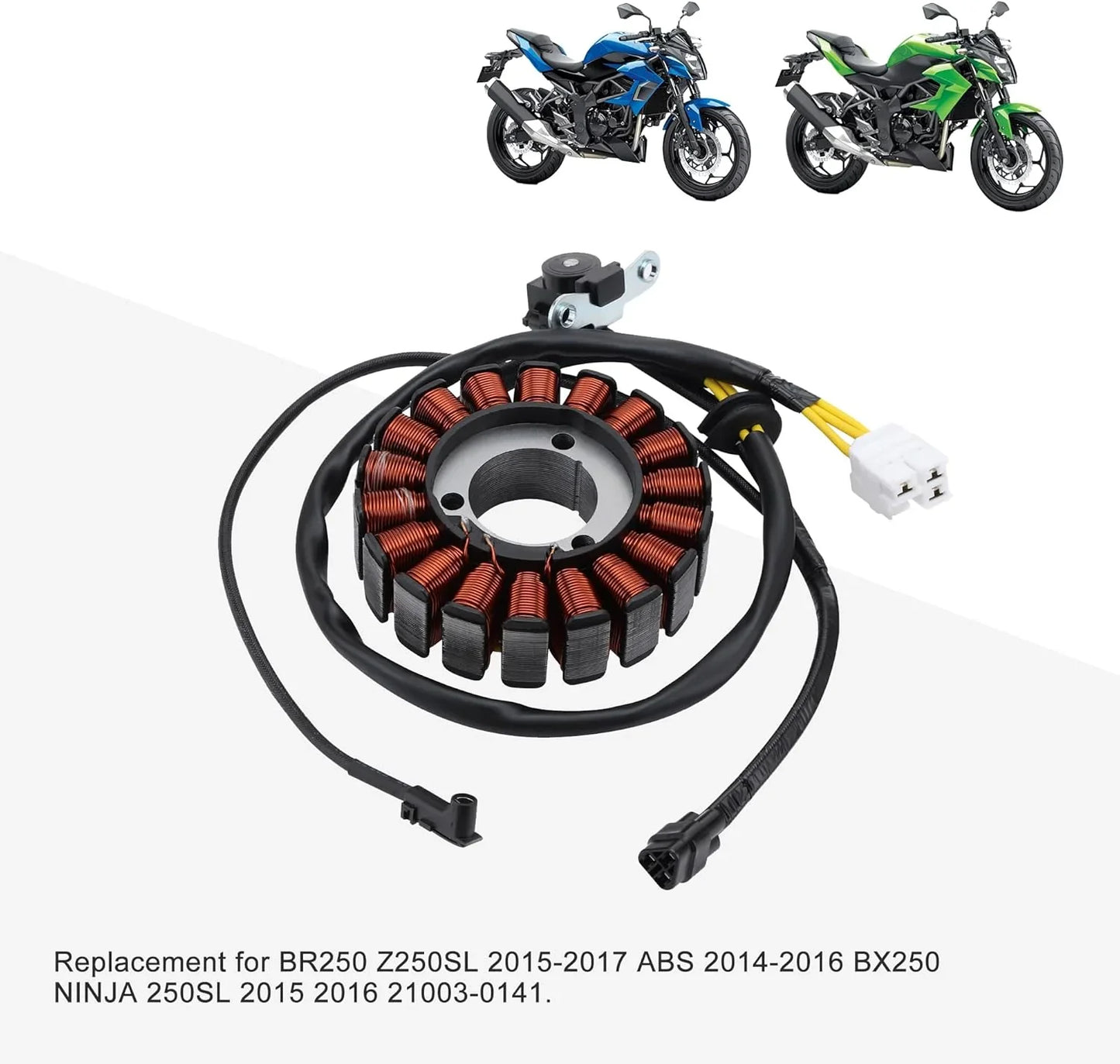 Magneto Stator Coil for Kawasaki Ninja 250SL Z250SL BX250 (2014-2017) | 21003-0141 - goofitmoto