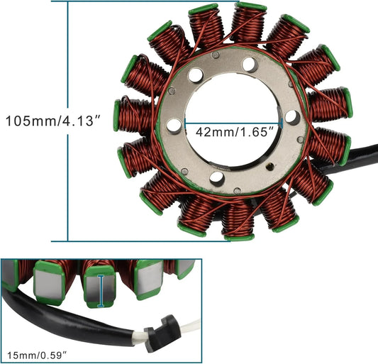 Magneto Stator Coil for Kawasaki Ninja ZX-10R & ZX-6R (2011-2017) | 21003-0107 - goofitmoto