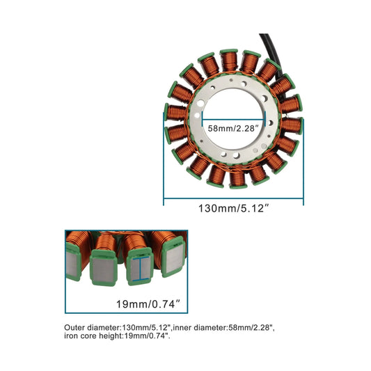 Magneto Stator Coil for Kawasaki Vulcan 1500 1600 Nomad Mean Streak | 21003-1372 - goofitmoto