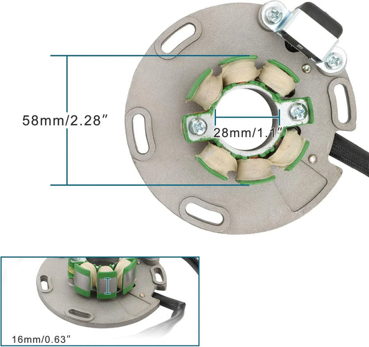 Magneto Stator Coil for Suzuki RM125 (1986-1988) & RM250 (1986-1995) - goofitmoto