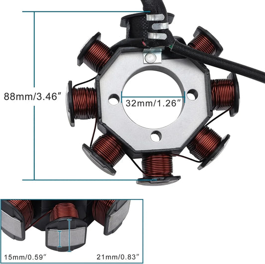 Magneto Stator for 125cc 150cc 250cc GY6 ATV Quad Dirt Bike Go Kart - goofitmoto