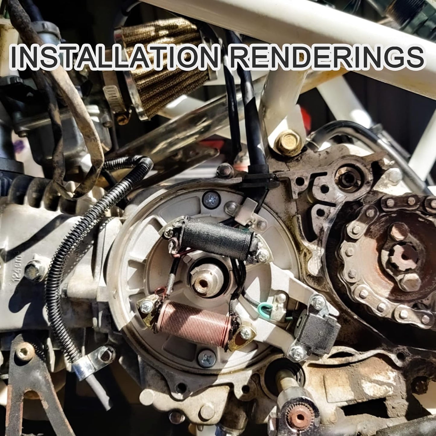 Magneto Stator for 50cc-125cc TaoTao SSR Kazuma | Kick Start Dirt Bike ATV