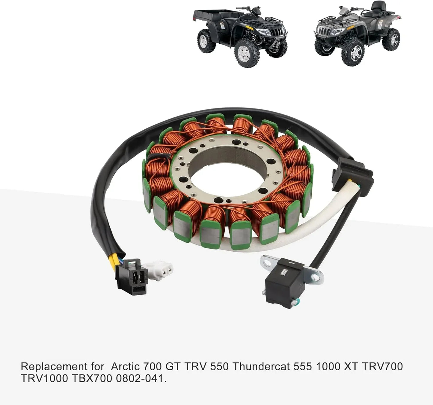 Magneto Stator for Arctic Cat 550 700 1000 MudPro Prowler TRV | OEM 0802-041 - goofitmoto